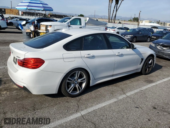 2015 BMW 4 Series 428i with VIN WBA4A9C59FGL87249, listed as a Copart auction lot 52182775 with 57,797 mi miles and Salvage title. Bid and sale history available at DreamBid. Image 3.