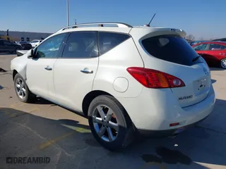 2010 Nissan Murano SL with VIN JN8AZ1MW5AW127604, listed as a IAAI auction lot 40424207 with 144,968 mi miles. Bid and sale history available at carsss.com. Image 3.