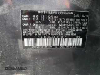 2020 Subaru Outback with VIN 4S4BTAAC8L3113417, listed as a Copart auction lot 48782935 with 91,862 mi miles and Salvage Title. Bid and sale history available at DreamBid. Image 14.