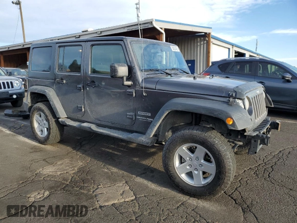 2018 Jeep Wrangler Unlimited Sport with VIN 1C4BJWDG8JL809519, listed as a Copart auction lot 50835455 with 89,962 mi miles and Salvage title. Bid and sale history available at DreamBid. Image 4.