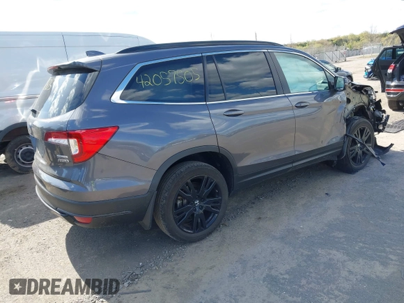 2022 Honda Pilot Special Edition with VIN 5FNYF6H25NB096680, listed as a IAAI auction lot 42057505 with 46,673 mi miles and . Bid and sale history available at DreamBid. Image 4.