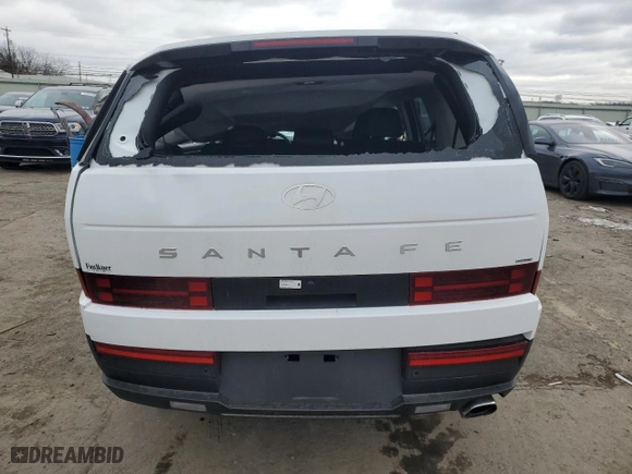 2025 Hyundai Santa Fe SEL with VIN 5NMP2DGLXSH107527, listed as a Copart auction lot 46322365 with 1,494 mi miles and Salvage Title. Bid and sale history available at carsss.com. Image 6.