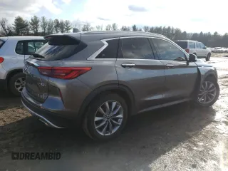 2019 Infiniti QX50 LUXE with VIN 3PCAJ5M18KF135877, listed as a Copart auction lot 71005802 with 55,640 mi miles. Bid and sale history available at carsss.com. Image 3.