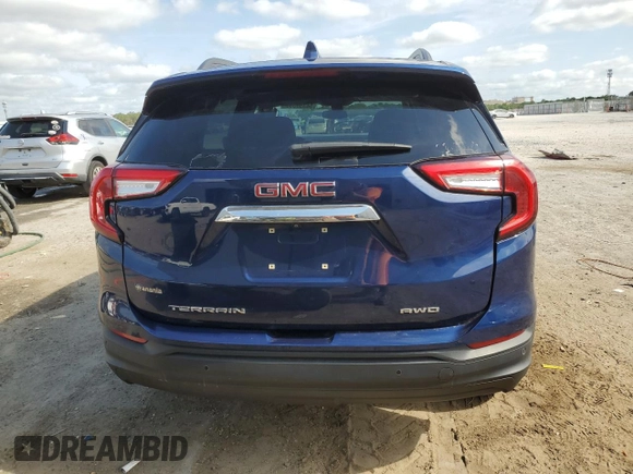 2022 GMC Terrain SLE with VIN 3GKALTEVXNL285189, listed as a Copart auction lot 54359335 with 55,682 mi miles and Non repairable. Bid and sale history available at DreamBid. Image 6.