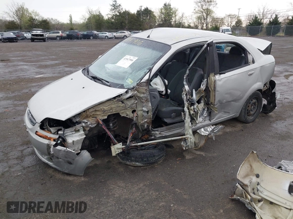2005 Chevrolet Aveo LS with VIN KL1TD526X5B324267, listed as a IAAI auction lot 41947906 with 180,204 mi miles and . Bid and sale history available at DreamBid. Image 2.