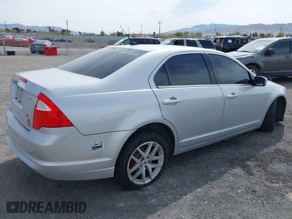 2010 Ford Fusion SEL with VIN 3FAHP0JA1AR327763, listed as a IAAI auction lot 41933656 with 90,517 mi miles. Bid and sale history available at carsss.com. Image 4.