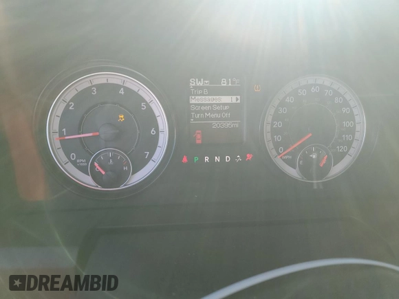 2022 Ram 1500 Tradesman with VIN 3C6RR6KT6NG329853, listed as a Copart auction lot 74663204 with 20,395 mi miles and Salvage title. Bid and sale history available at DreamBid. Image 9.