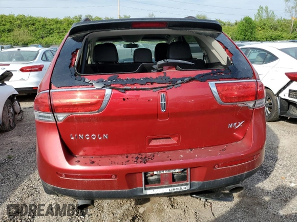 2012 Lincoln MKX with VIN 2LMDJ6JK9CBL05601, listed as a Copart auction lot 49788364 with 159,263 mi miles and Salvage Title. Bid and sale history available at carsss.com. Image 6.