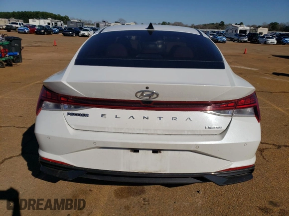 2021 Hyundai Elantra Limited with VIN 5NPLP4AG5MH032334, listed as a Copart auction lot 46833475 with 86,271 mi miles and Salvage Title. Bid and sale history available at DreamBid. Image 6.