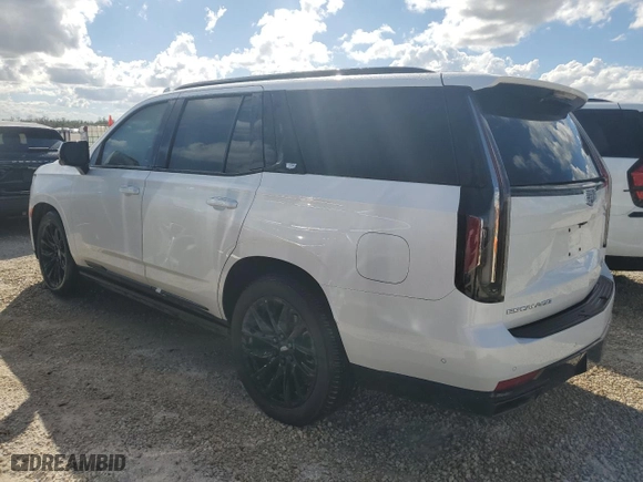 2023 Cadillac Escalade 4WD Sport Platinum with VIN 1GYS4GKL3PR242343, listed as a Copart auction lot 74977744 with 4,756 mi miles and Salvage Title. Bid and sale history available at carsss.com. Image 2.