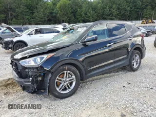 2017 Hyundai Santa Fe 2.4L with VIN 5XYZU3LB5HG446726, listed as a Copart auction lot 61255785 with 48,880 mi miles and Salvage title. Bid and sale history available at DreamBid. Image 1.
