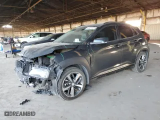 2019 Hyundai Kona Ultimate with VIN KM8K53A55KU356991, listed as a Copart auction lot 83376124 with 137,899 mi miles and Salvage Title. Bid and sale history available at carsss.com. Image 1.