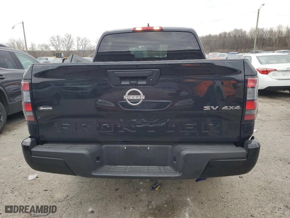 2024 Nissan Frontier PRO-4X with VIN 1N6ED1EK9RN612186, listed as a Copart auction lot 85501314 with 19,613 mi miles and Salvage Title. Bid and sale history available at carsss.com. Image 6.