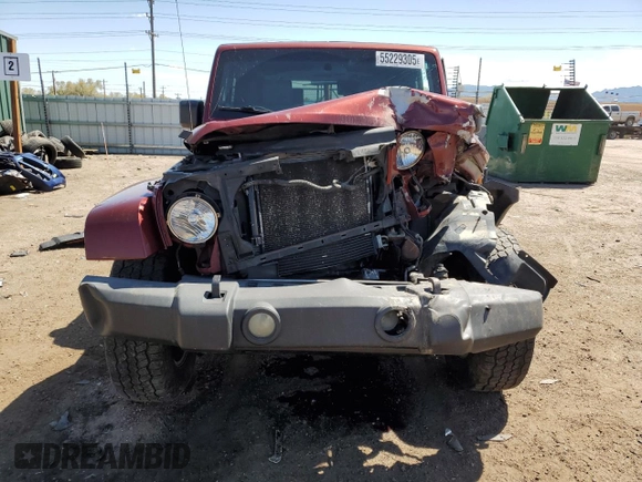 2007 Jeep Wrangler Sahara with VIN 1J4FA54167L163567, listed as a Copart auction lot 55229305 with 153,879 mi miles and Non repairable. Bid and sale history available at DreamBid. Image 5.
