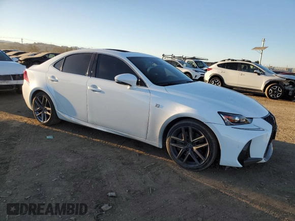 2020 Lexus IS 300 F Sport with VIN JTHGA1D20L5103213, listed as a Copart auction lot 89159195 with 42,803 mi miles and Salvage title. Bid and sale history available at DreamBid. Image 4.