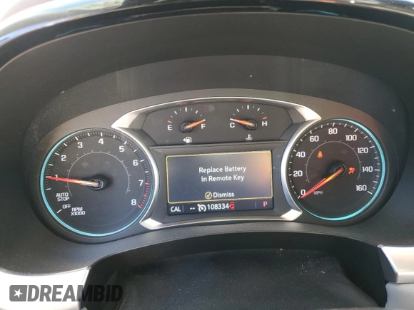 2020 Chevrolet Traverse LT Leather with VIN 1GNERHKW3LJ250107, listed as a Copart auction lot 47088285 with 108,334 mi miles and Salvage Title. Bid and sale history available at carsss.com. Image 9.