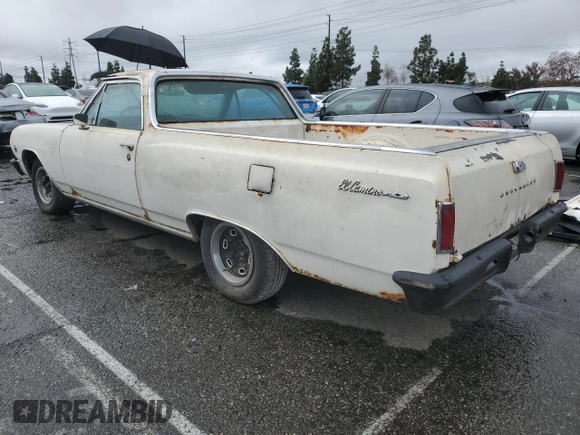 1965 Chevrolet El Camino z VIN 136805Z155215, wystawiony jako Copart lot #44055505 z przebiegiem 64 290 mil mil oraz Nie do naprawy • Non repairable. Historia ofert i sprzedaży dostępna na DreamBid. Obrazek 2.