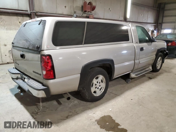 2005 Chevrolet Silverado 1500 Work Truck with VIN 1GCEC14Z45Z225343, listed as a Copart auction lot 41591285 with 260,466 mi miles and Salvage Title. Bid and sale history available at carsss.com. Image 3.