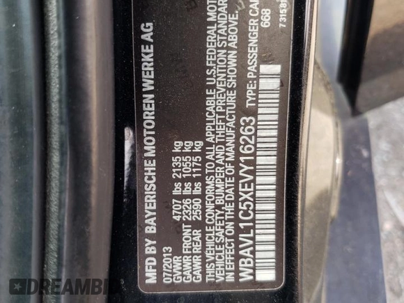 2014 BMW X1 xDrive28i z VIN WBAVL1C5XEVY16263, wystawiony jako Copart lot #52242225 z przebiegiem 154 951 mil mil oraz Szkoda całkowita • Salvage title. Historia ofert i sprzedaży dostępna na DreamBid. Obrazek 13.