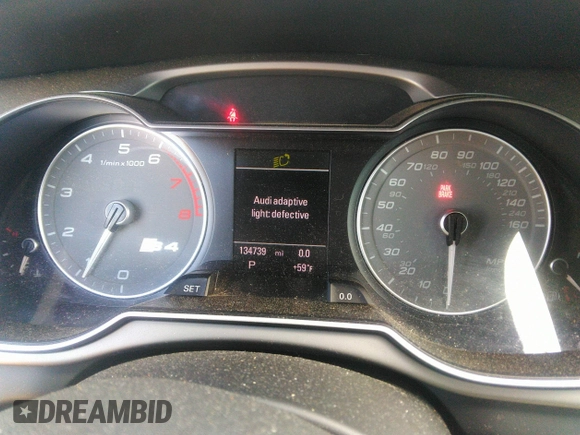2013 Audi S4 Prestige with VIN WAUKGAFL5DA085460, listed as a IAAI auction lot 42172760 with 134,739 mi miles and . Bid and sale history available at DreamBid. Image 7.