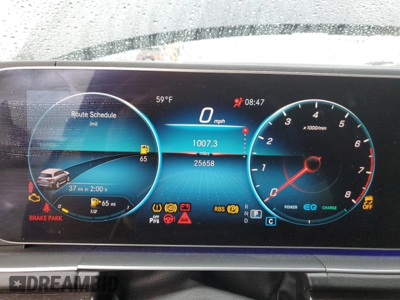 2020 Mercedes-Benz GLS 450 with VIN 4JGFF5KE5LA137234, listed as a Copart auction lot 80938553 with 25,658 mi miles and . Bid and sale history available at DreamBid. Image 9.