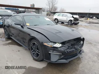 2022 Ford Mustang EcoBoost with VIN 1FA6P8TH0N5147036, listed as a IAAI auction lot 41439472 with 23,668 mi miles. Bid and sale history available at carsss.com. Image 1.