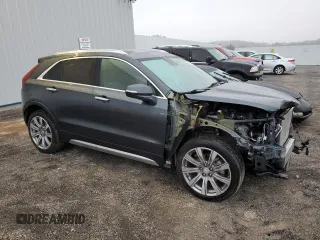 2021 Cadillac XT4 AWD Premium Luxury with VIN 1GYFZDR43MF057481, listed as a Copart auction lot 80966804 with 52,339 mi miles and Salvage Title. Bid and sale history available at carsss.com. Image 4.