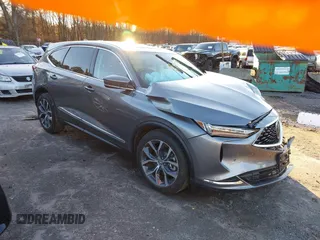 2023 Acura MDX w/Technology Package with VIN 5J8YE1H43PL039614, listed as a IAAI auction lot 41193984 with 9,677 mi miles. Bid and sale history available at carsss.com. Image 1.