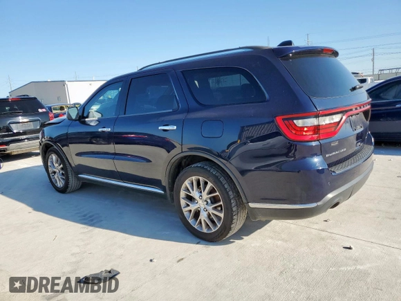 2016 Dodge Durango SXT with VIN 1C4RDHAG9GC346546, listed as a Copart auction lot 60976885 with 145,260 mi miles and Salvage title. Bid and sale history available at DreamBid. Image 2.