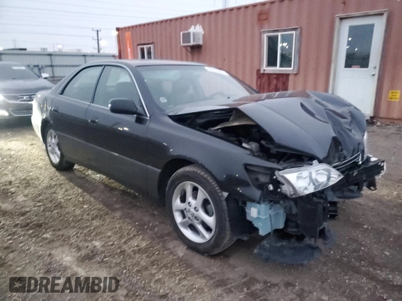 2001 Lexus ES 300 with VIN JT8BF28G010338826, listed as a Copart auction lot 87379074 with Not Provided miles and Salvage Title. Bid and sale history available at DreamBid. Image 4.