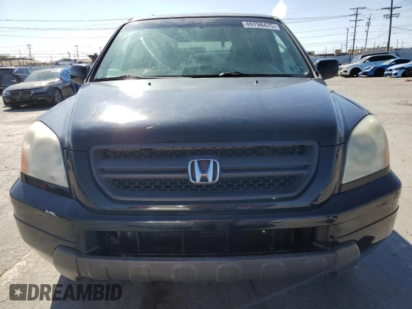 2005 Honda Pilot EX-L with VIN 5FNYF18585B022750, listed as a Copart auction lot 49798475 with 101,186 mi miles and Clean Title. Bid and sale history available at carsss.com. Image 5.