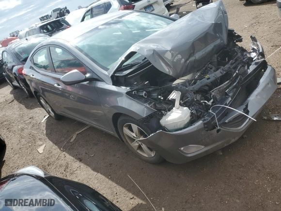 2013 Hyundai Elantra GLS PZEV with VIN 5NPDH4AE3DH443733, listed as a Copart auction lot 50496005 with 135,114 mi miles and Salvage Title. Bid and sale history available at carsss.com. Image 4.