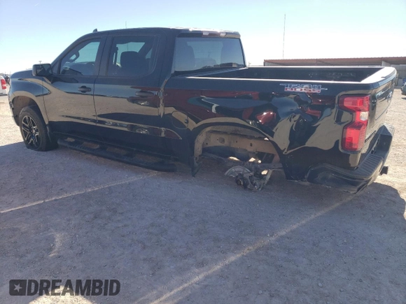 2024 Chevrolet Silverado 1500 Custom Trail Boss with VIN 3GCUDCED4RG375840, listed as a Copart auction lot 80574764 with 9,068 mi miles and Salvage Title. Bid and sale history available at carsss.com. Image 2.