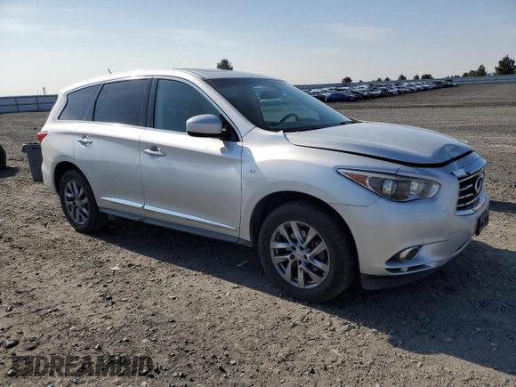 2014 Infiniti QX60 with VIN 5N1AL0MM4EC519031, listed as a Copart auction lot 61658945 with 120,259 mi miles and Salvage title. Bid and sale history available at DreamBid. Image 4.