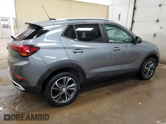 2021 Buick Encore GX Select with VIN KL4MMESL9MB163440, listed as a Copart auction lot 48675515 with 129,455 mi miles and Salvage title. Bid and sale history available at DreamBid. Image 3.