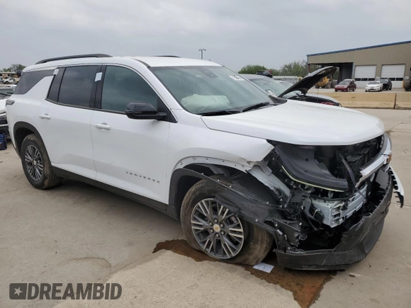 2025 Chevrolet Traverse FWD LT with VIN 1GNERGRS1SJ125571, listed as a Copart auction lot 50612075 with 7,825 mi miles and Clean title. Bid and sale history available at DreamBid. Image 4.