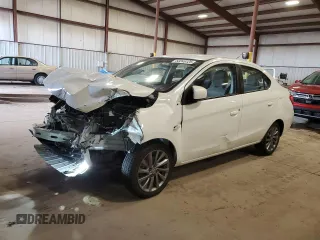 2018 Mitsubishi Mirage ES with VIN ML32F3FJ7JHF10153, listed as a Copart auction lot 53245125 with 62,424 mi miles and Salvage title. Bid and sale history available at DreamBid. Image 1.