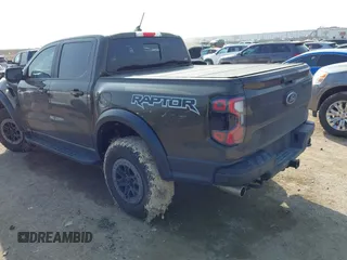 2024 Ford Ranger Raptor with VIN 1FTER4LR4RLE55684, listed as a IAAI auction lot 41527277 with 1,919 mi miles. Bid and sale history available at carsss.com. Image 3.