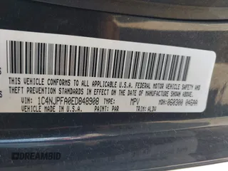 2014 Jeep Patriot Latitude with VIN 1C4NJPFA0ED848908, listed as a IAAI auction lot 41994006 with 131,122 mi miles and . Bid and sale history available at carsss.com. Image 9.