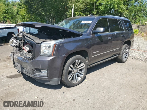 2018 GMC Yukon Denali with VIN 1GKS2CKJ7JR179097, listed as a Copart auction lot 65645904 with 0 mi miles and Salvage Title. Bid and sale history available at carsss.com. Image 1.