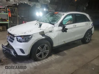 2022 Mercedes-Benz GLC with VIN W1N0G8EB6NV400801, listed as a Copart auction lot 51681825 with 0 mi miles and Salvage Title. Bid and sale history available at carsss.com. Image 1.