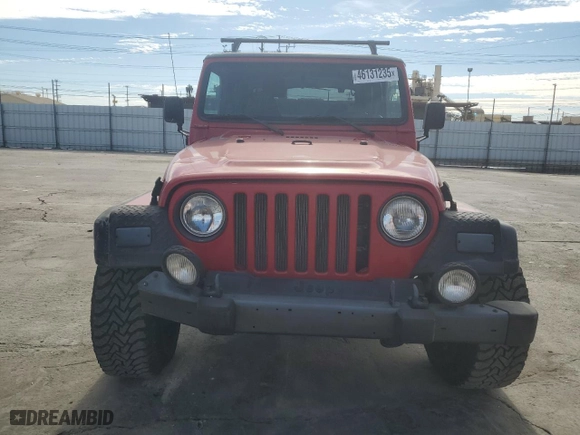2000 Jeep Wrangler Sport with VIN 1J4FA49S7YP779204, listed as a Copart auction lot 46131235 with 85,808 mi miles and Salvage Title. Bid and sale history available at carsss.com. Image 5.