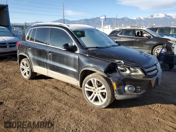 2013 Volkswagen Tiguan SEL with VIN WVGBV3AX3DW058934, listed as a Copart auction lot 44268365 with 112,453 mi miles and Salvage Title. Bid and sale history available at DreamBid. Image 4.