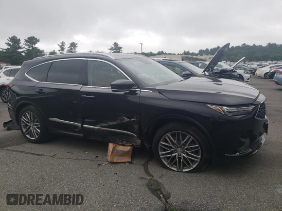 2024 Acura MDX Advance with VIN 5J8YE1H89RL022239, listed as a Copart auction lot 65220594 with Not provided miles and Non repairable. Bid and sale history available at DreamBid. Image 4.