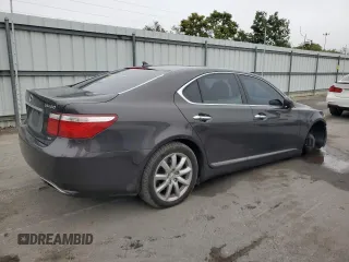 2009 Lexus LS 460 with VIN JTHCL46F695004169, listed as a Copart auction lot 72759814 with 139,316 mi miles and Salvage title. Bid and sale history available at DreamBid. Image 3.