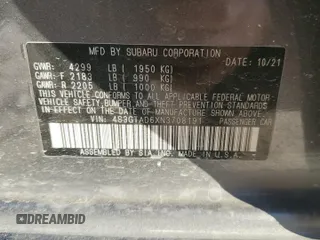 2022 Subaru Impreza Premium with VIN 4S3GTAD6XN3708191, listed as a Copart auction lot 41456945 with 49,778 mi miles and Clean title. Bid and sale history available at DreamBid. Image 15.