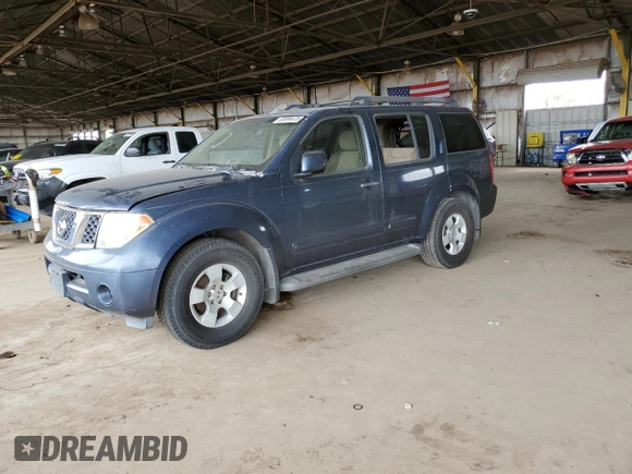 2006 Nissan Pathfinder SE z VIN 5N1AR18U96C634143, wystawiony jako Copart lot #53096475 z przebiegiem 143 959 mil mil oraz Czysty tytuł • Clean title. Historia ofert i sprzedaży dostępna na DreamBid. Obrazek 1.