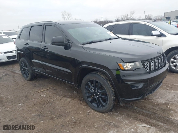 2018 Jeep Grand Cherokee Laredo E with VIN 1C4RJFAG3JC305365, listed as a IAAI auction lot 41538753 with 168,609 mi miles. Bid and sale history available at carsss.com. Image 1.