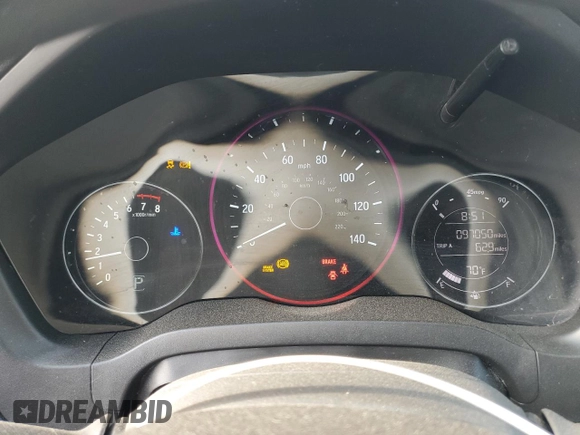 2016 Honda HR-V EX with VIN 3CZRU5H57GM721135, listed as a Copart auction lot 52879295 with 97,050 mi miles and Salvage Title. Bid and sale history available at carsss.com. Image 9.