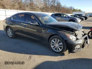 2015 Infiniti Q50 Premium with VIN JN1BV7ARXFM423673, listed as a Copart auction lot 47127065 with 112,692 mi miles and Clean Title. Bid and sale history available at carsss.com. Image 4.